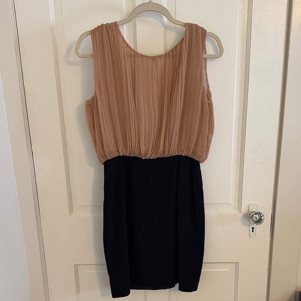 Rebecca Minkoff backless Blush and Black Mini Dress